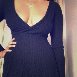 Urban Outfitters Navy Sweater Dress